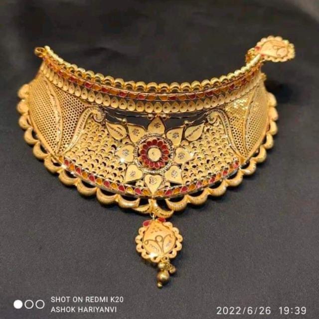 Gold ChokerSets Jewellery Designs